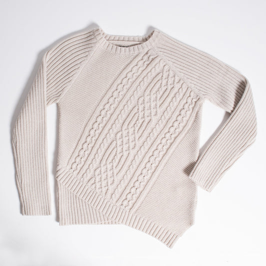Asymmetrical Cable Sweater